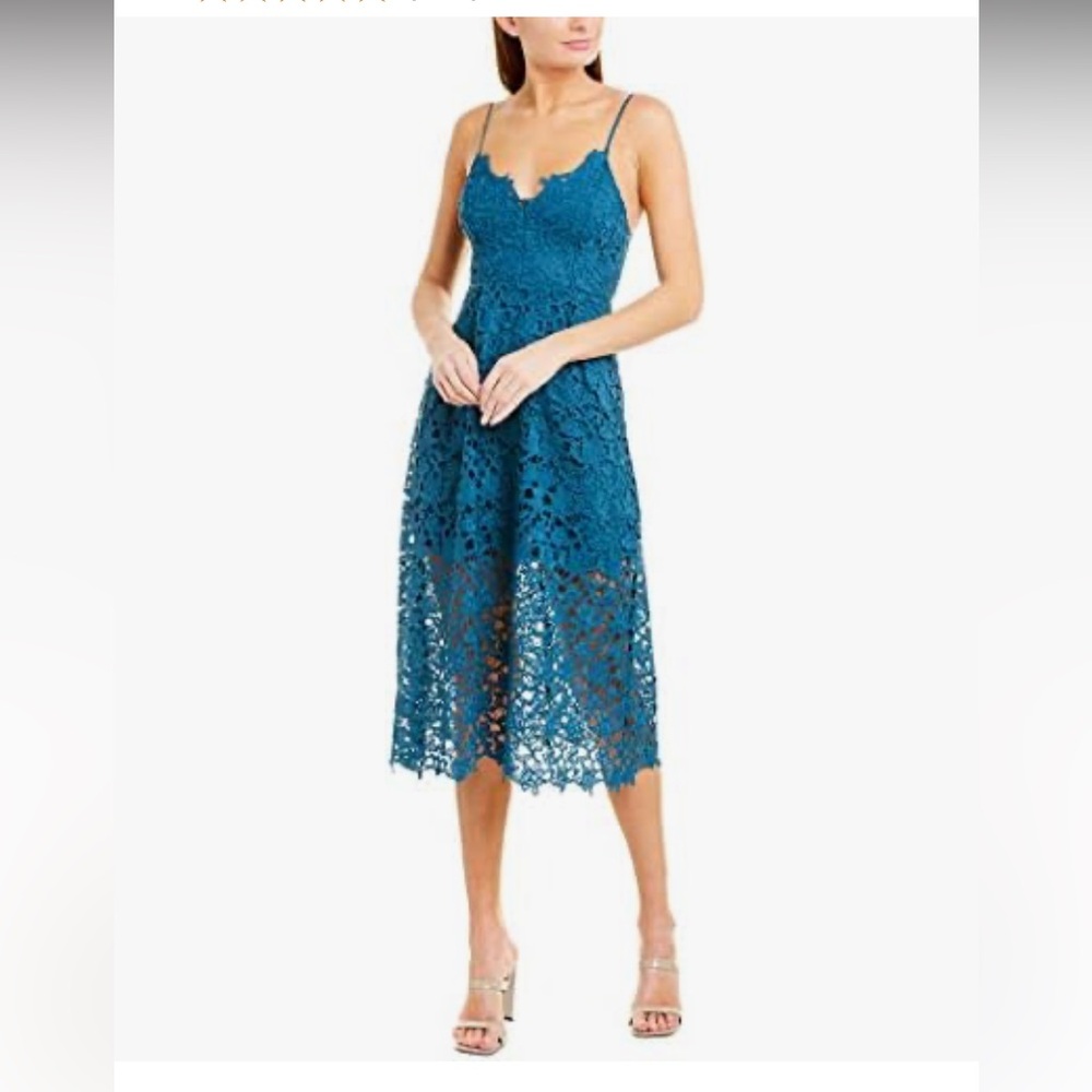 ASTR The LabelTeal Lace Maxi Dress